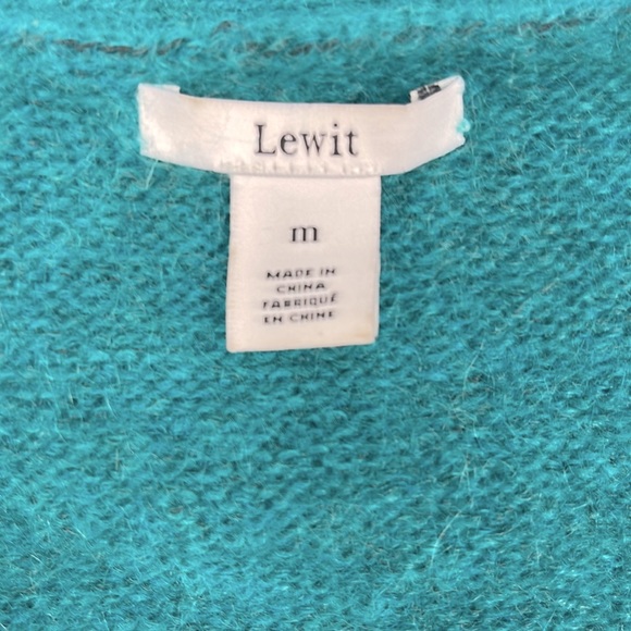 Angora/wool crop cardigan boxy sweater by Lewit women’s medium, one of a kind - Picture 3 of 6